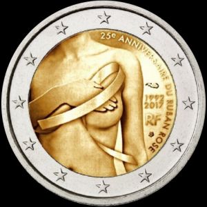 2017 Francja - Czerwona Wstążka 2 euro